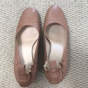 Everlane the Day Heel in Pecan Stacked